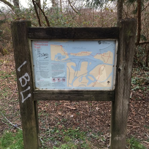 Map and information about the Arboretum Waterfront Trail near the Washington Park Arboretum in Seattle, WA